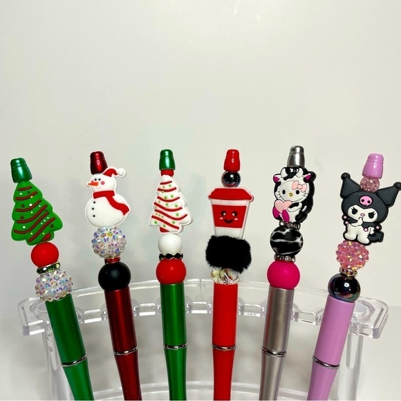Christmas/Sanrio Pen Set - 6 pcs Set - Picture 2 of 2